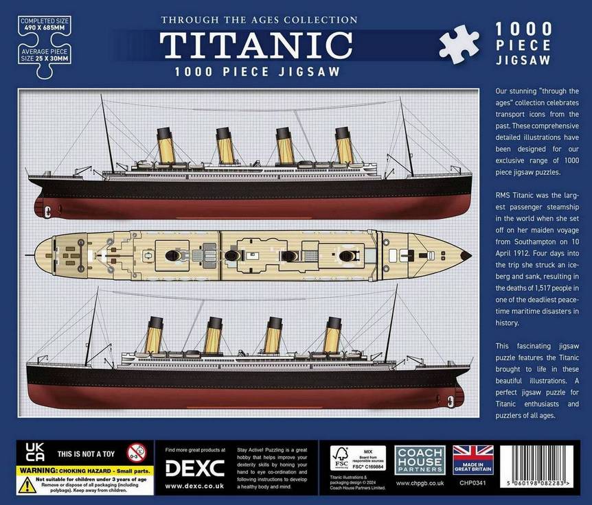 Coach House Partners - Titanic - 1000 Piece Jigsaw Puzzle