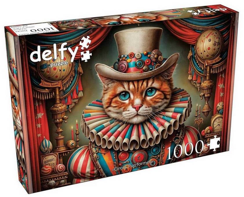 Delfy - Circus Purrformer - 1000 Piece Jigsaw Puzzle