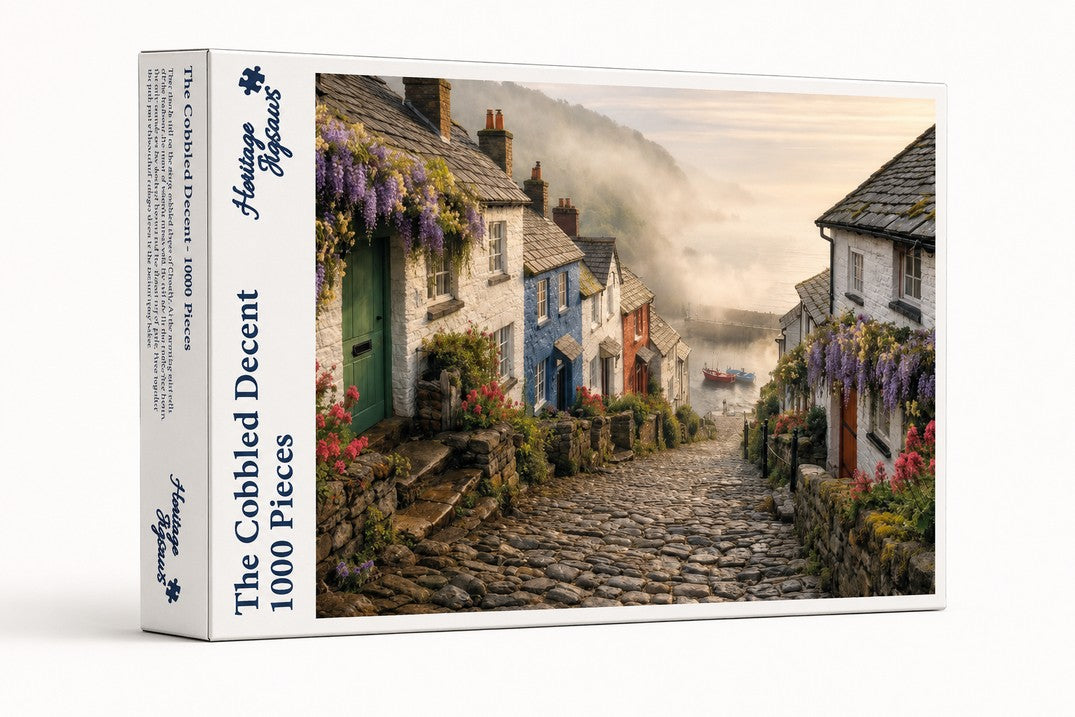 Heritage Jigsaws - The Cobbled Descent - 1000 Piece Jigsaw Puzzle