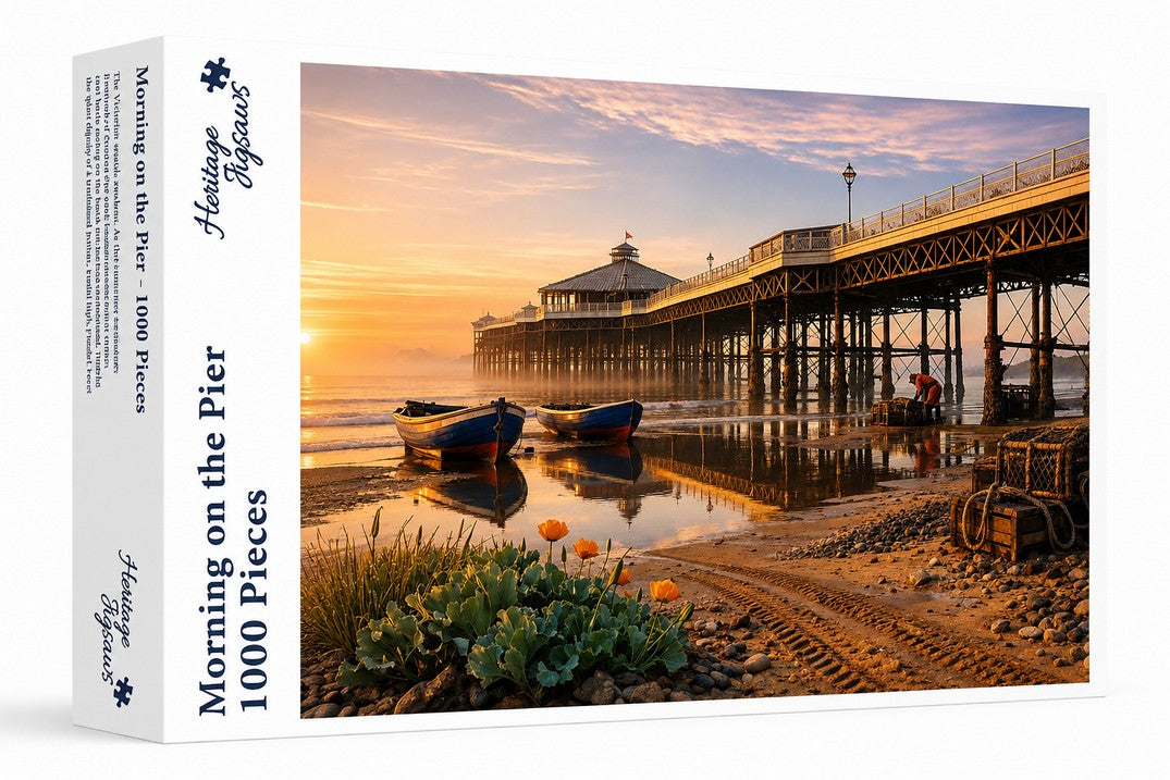 Heritage Jigsaws - Morning on the Pier - 1000 Piece Jigsaw Puzzle
