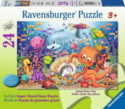 Ravensburger - Fishie's Fortune Giant Floor Puzzle - 24 Piece Jigsaw Puzzle