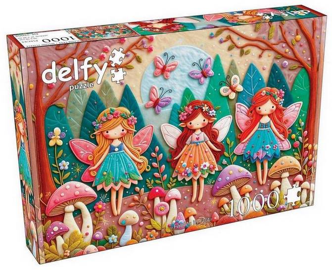 Delfy - Fables in Felt - 1000 Piece Jigsaw Puzzle