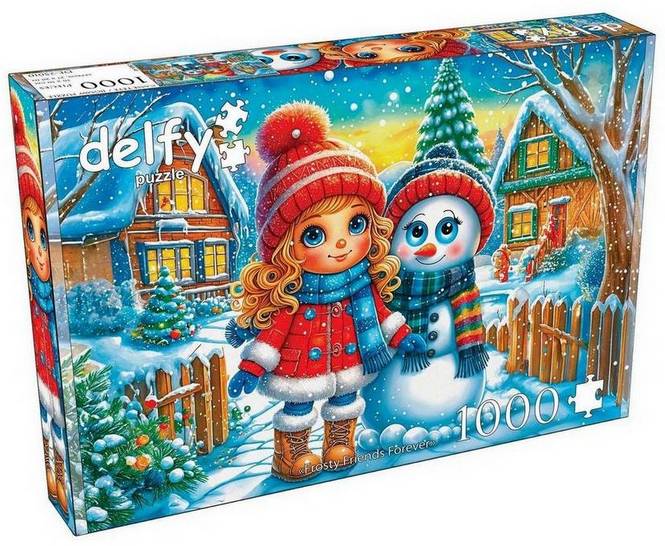 Delfy - Frosty Friends Forever - 1000 Piece Jigsaw Puzzle