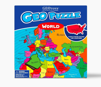 GeoToys - World - 68 Piece Jigsaw Puzzle