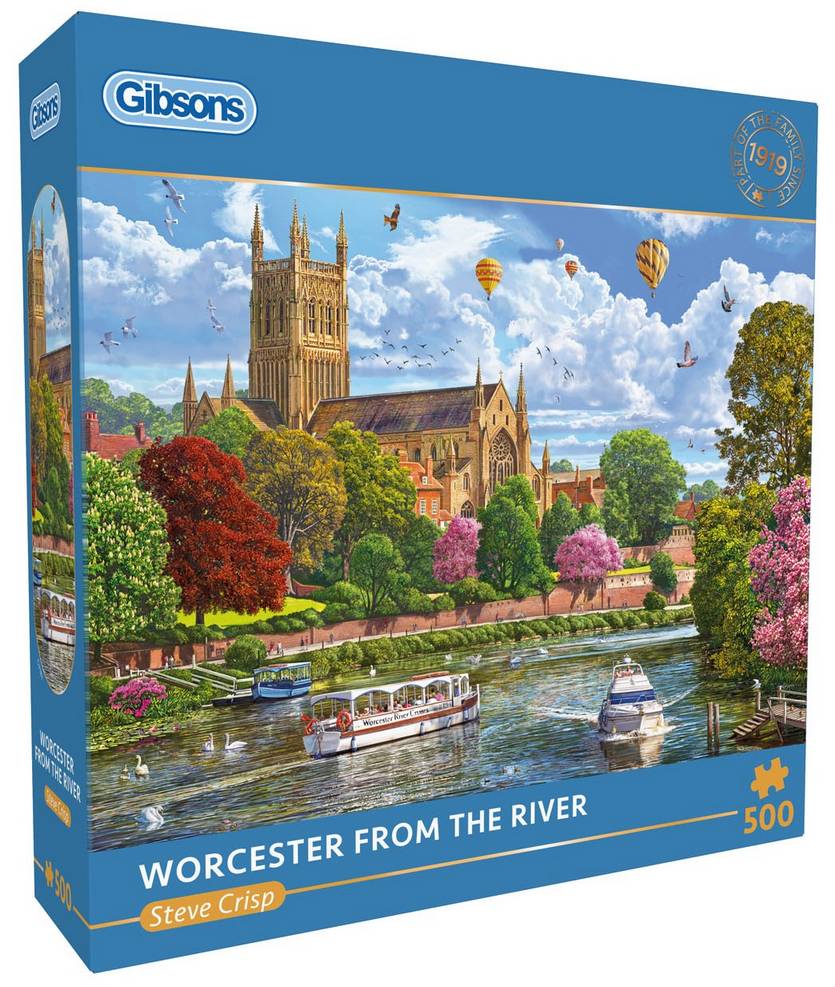Gibsons - Worcester from the River - 500 Piece Jigsaw Puzzle