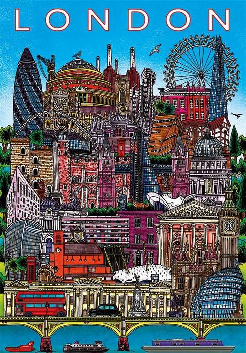 Gibsons - London Cityscape - 500 Piece Jigsaw Puzzle