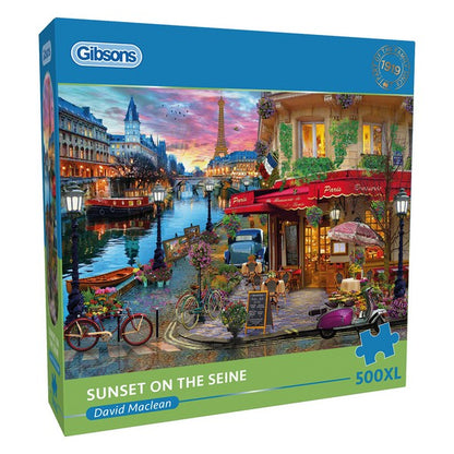 Gibsons - Sunset on the Seine - 500XL Piece Jigsaw Puzzle