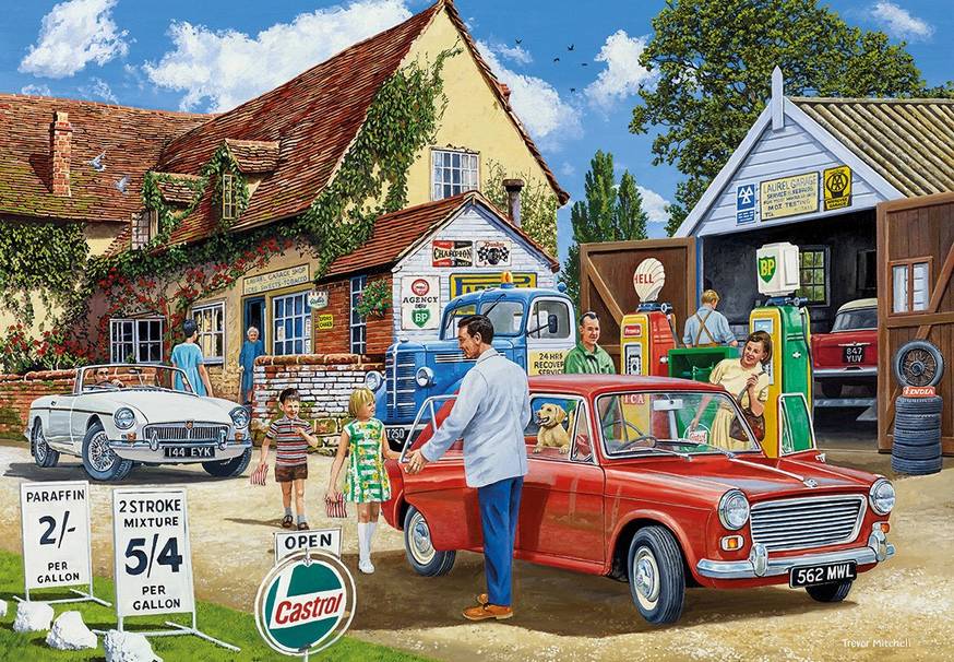 Gibsons - Day out with the Family - 4 x 500 Piece Jigsaw Puzzle