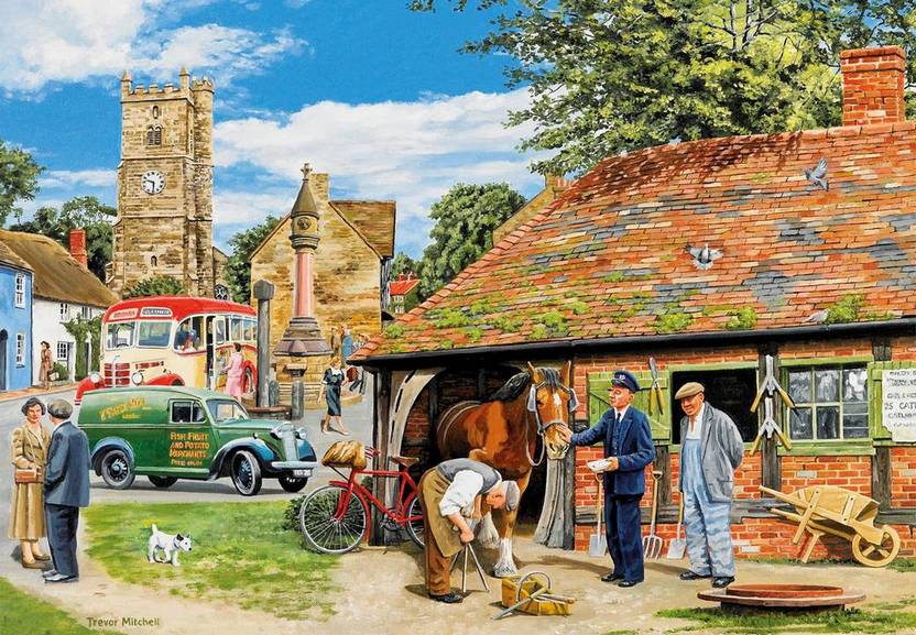Gibsons - Daily Deliveries - 4 x 500 Piece Jigsaw Puzzle