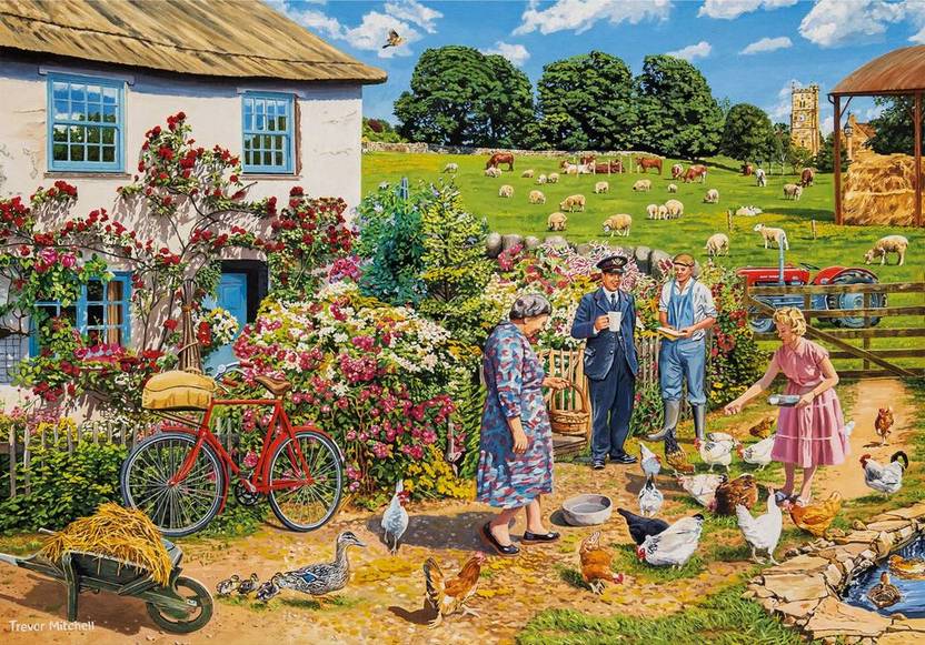 Gibsons - Daily Deliveries - 4 x 500 Piece Jigsaw Puzzle