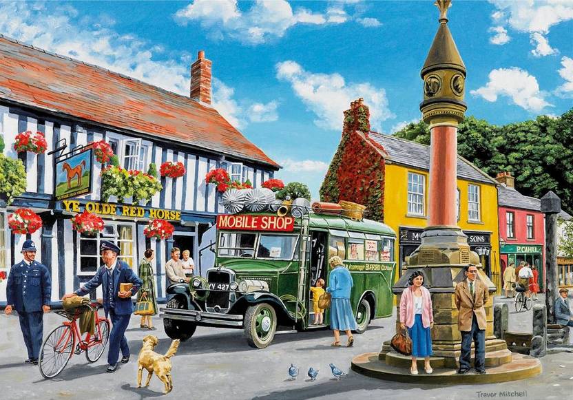 Gibsons - Daily Deliveries - 4 x 500 Piece Jigsaw Puzzle