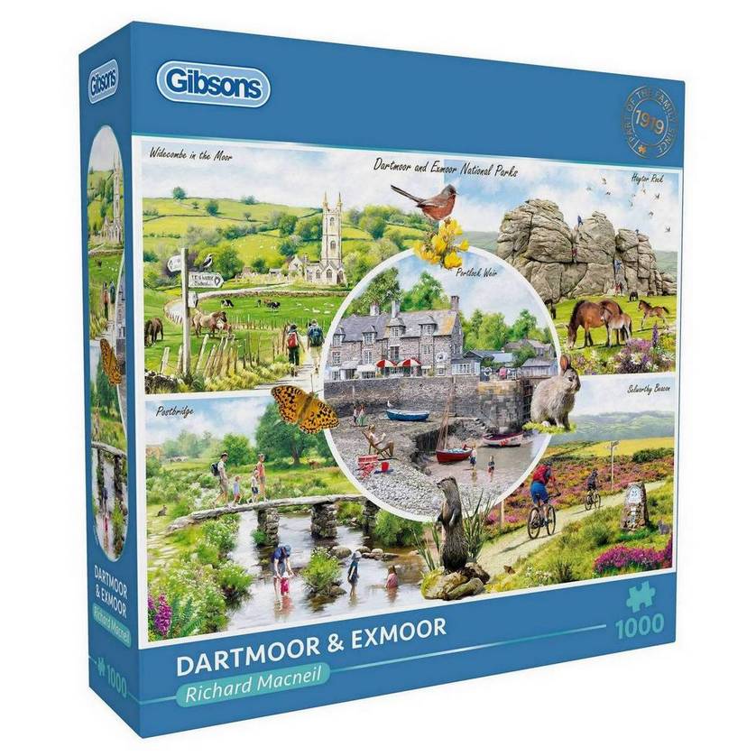 Gibsons - Dartmoor & Exmoor - 1000 Piece Jigsaw Puzzle