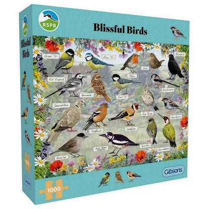 Gibsons - RSPB - Blissful Birds - 1000 Piece Jigsaw Puzzle