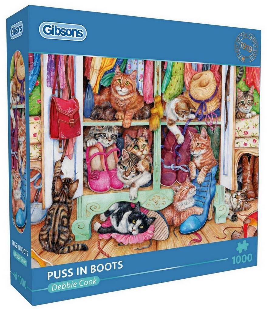 Gibsons - Puss in Boots - 1000 Piece Jigsaw Puzzle