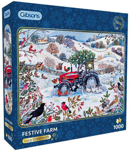 Gibsons - Festive Farm - 1000 Piece Jigsaw Puzzle