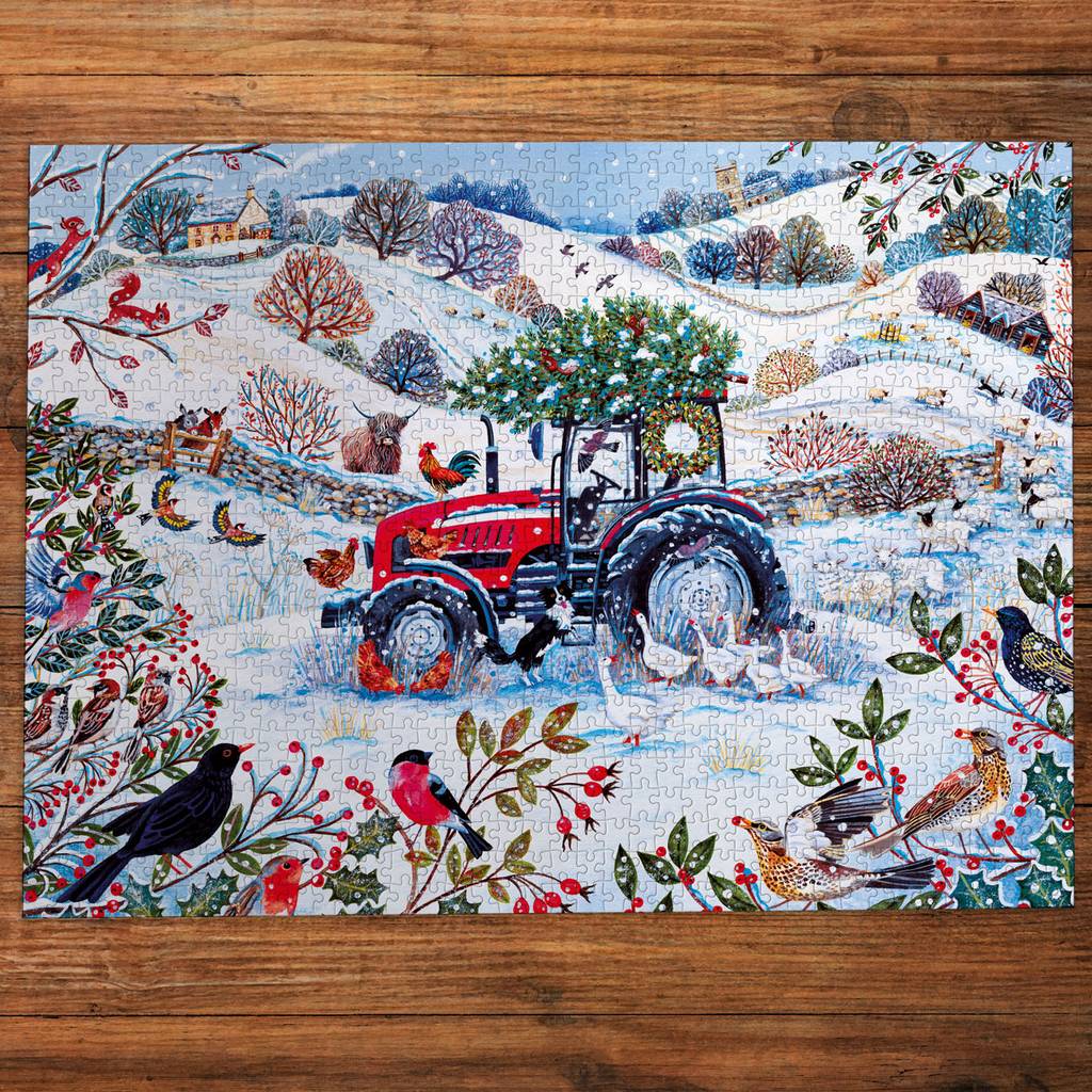 Gibsons - Festive Farm - 1000 Piece Jigsaw Puzzle