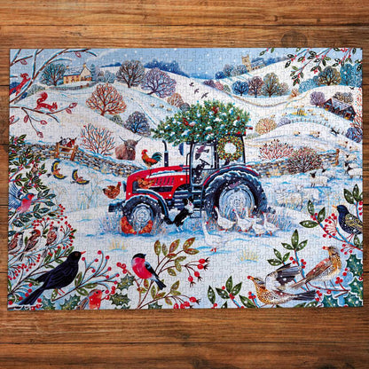 Gibsons - Festive Farm - 1000 Piece Jigsaw Puzzle