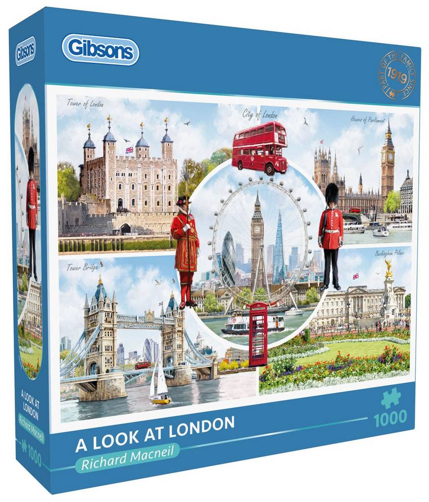 Gibsons - A Look at London - 1000 Piece Jigsaw Puzzle