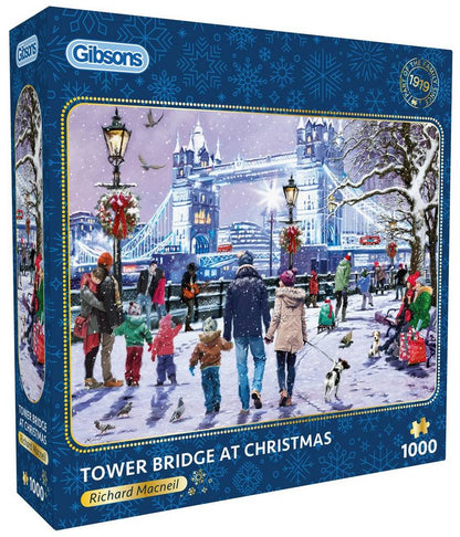 Gibsons - Tower Bridge at Christmas - 1000 Piece Jigsaw Puzzle