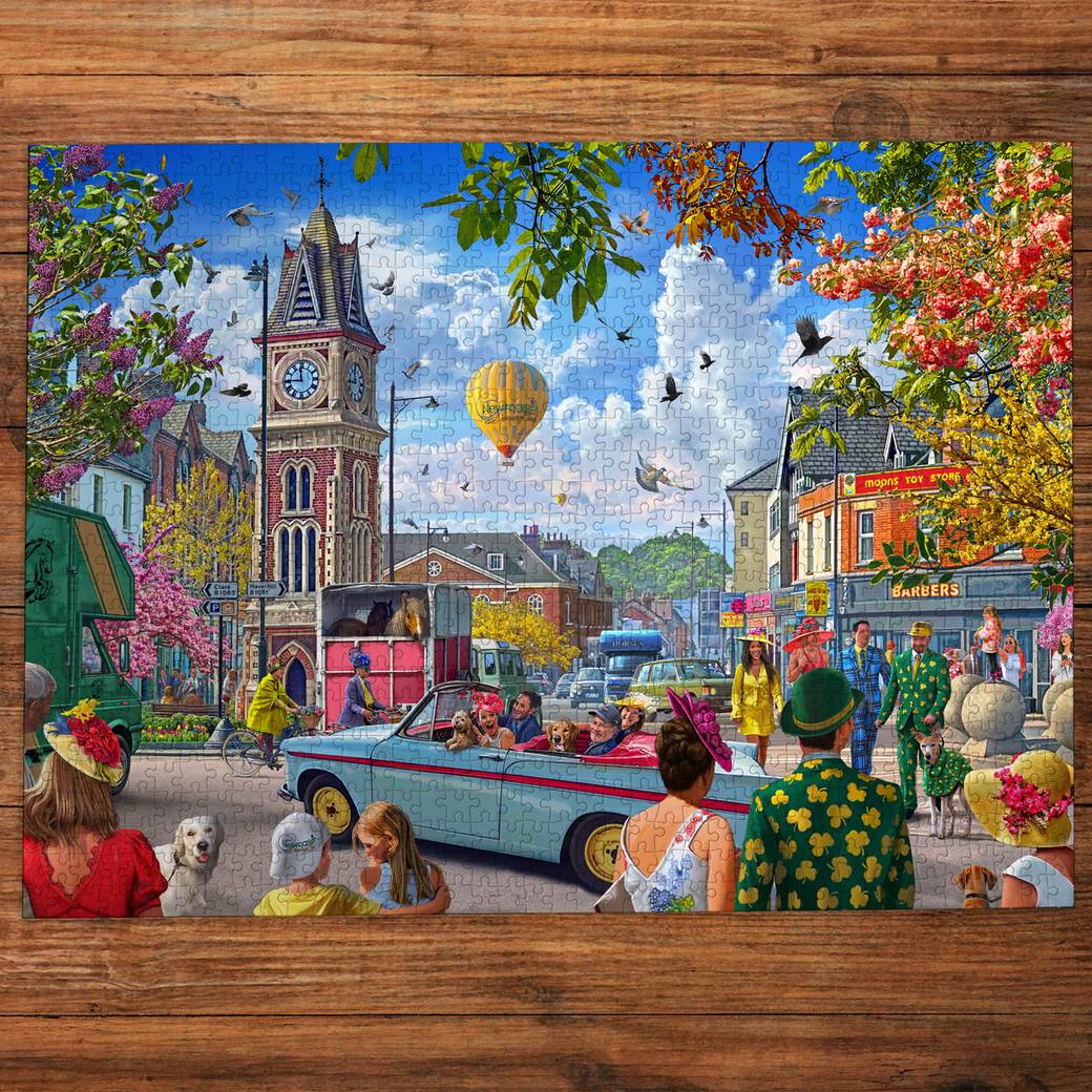 Gibsons - Off to the Races at Newmarket - 1000 Piece Jigsaw Puzzle