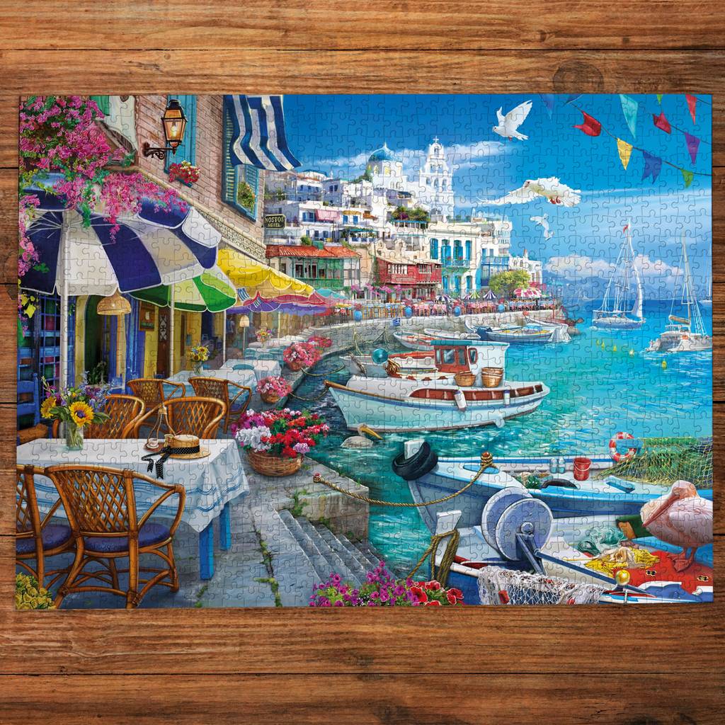 Gibsons - Sun Over the White Harbour - 1000 Piece Jigsaw Puzzle