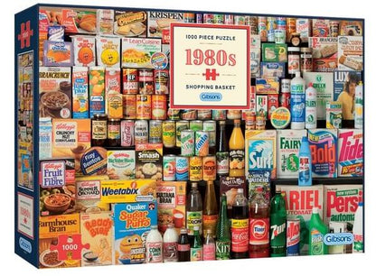 Gibsons - 1980'S Shopping Basket - 1000 Piece Jigsaw Puzzle