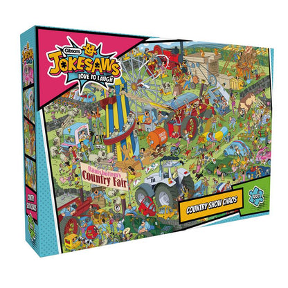 Gibsons - Jokesaws - Country Show Chaos - 1000 Piece Jigsaw Puzzle