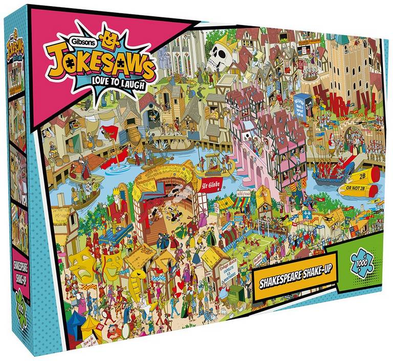 Gibsons - Jokesaws - Shakespeare Shake-up - 1000 Piece Jigsaw Puzzle