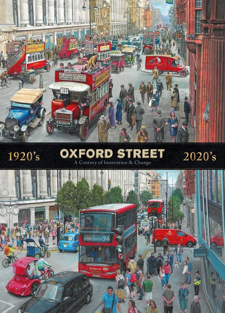 Gibsons - Oxford Street Through the Decades - 1000 Piece Jigsaw Puzzle