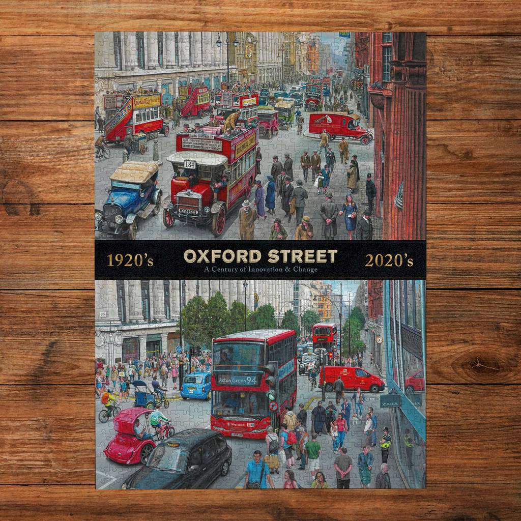 Gibsons - Oxford Street Through the Decades - 1000 Piece Jigsaw Puzzle