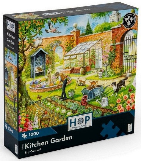 House of Puzzles - Kitchen Garden - 1000 Piece Jigsaw Puzzle