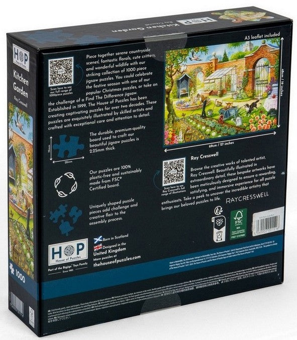 House of Puzzles - Kitchen Garden - 1000 Piece Jigsaw Puzzle