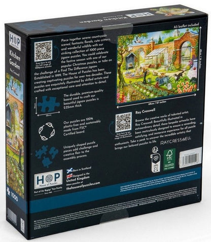 House of Puzzles - Kitchen Garden - 1000 Piece Jigsaw Puzzle