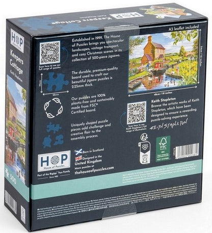 House of Puzzles - Keeper's Cottage - 500 Piece Jigsaw Puzzle