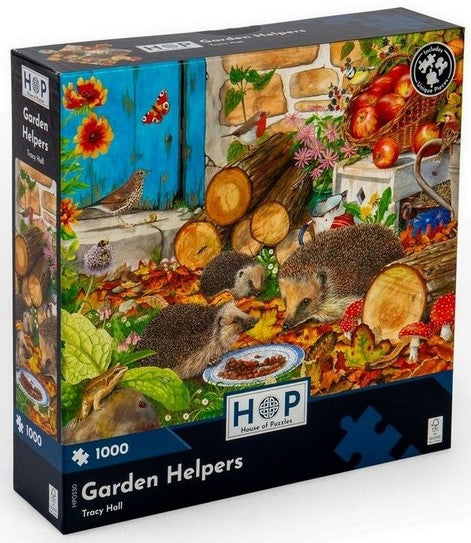 House of Puzzles - Garden Helpers - 1000 Piece Jigsaw Puzzle