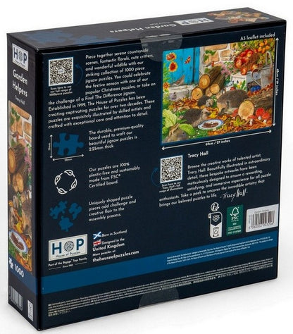 House of Puzzles - Garden Helpers - 1000 Piece Jigsaw Puzzle