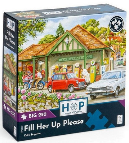 House of Puzzles - Fill Her Up Please - 250XL Piece Jigsaw Puzzle