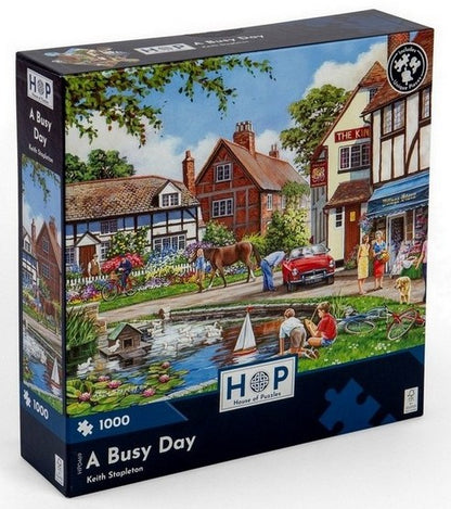 House of Puzzles - A Busy Day - 1000 Piece Jigsaw Puzzle