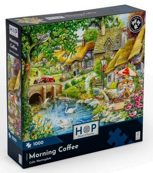 House of Puzzles - Morning Coffee - 1000 Piece Jigsaw Puzzle
