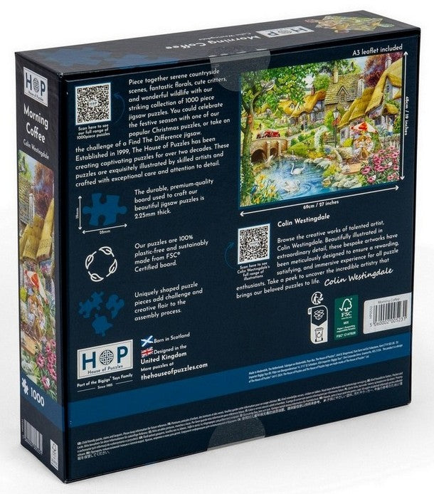 House of Puzzles - Morning Coffee - 1000 Piece Jigsaw Puzzle