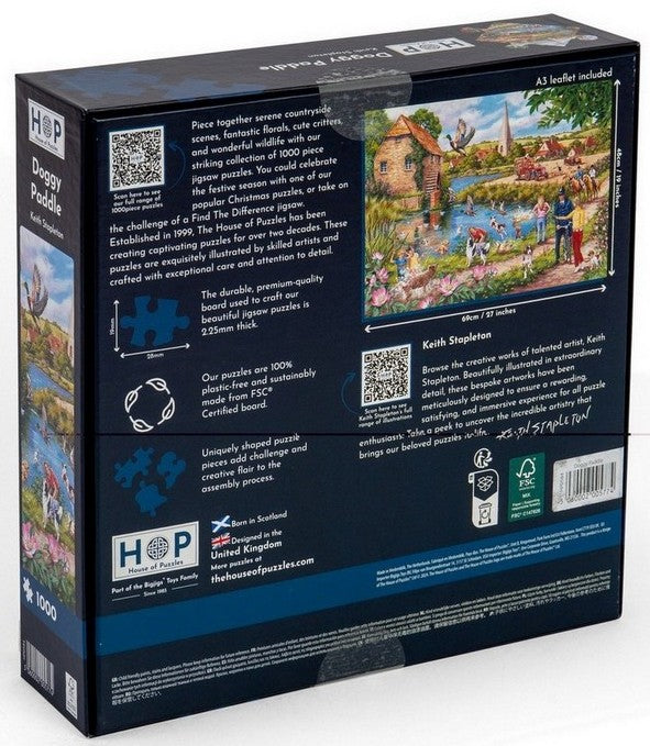 House of Puzzles - Doggy Paddle - 1000 Piece Jigsaw Puzzle