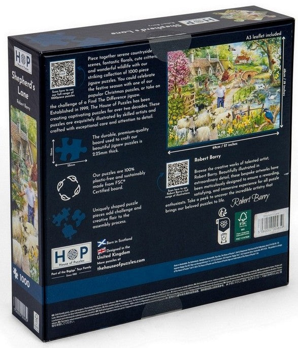 House of Puzzles - Shepherd's Lane - 1000 Piece Jigsaw Puzzle