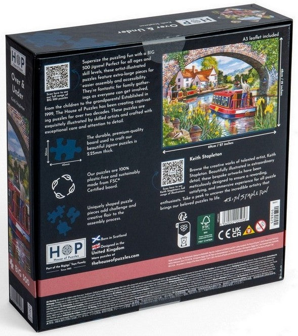 House of Puzzles - Over & Under - 500XL Piece Jigsaw Puzzle