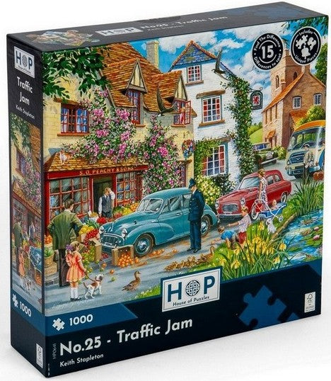 House of Puzzles - Traffic Jam No 25 - Find the Difference - 1000 Piece Jigsaw Puzzle