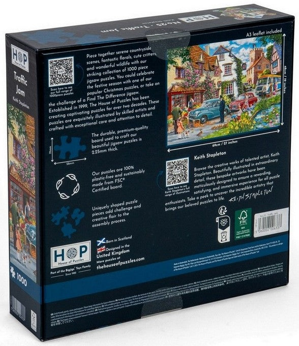 House of Puzzles - Traffic Jam No 25 - Find the Difference - 1000 Piece Jigsaw Puzzle