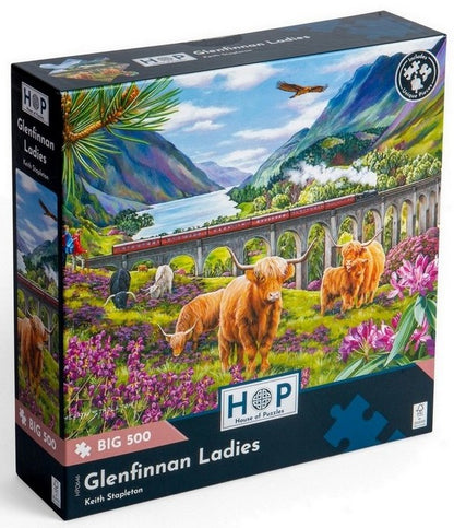 House of Puzzles - Glenfinnan Ladies - 500XL Piece Jigsaw Puzzle