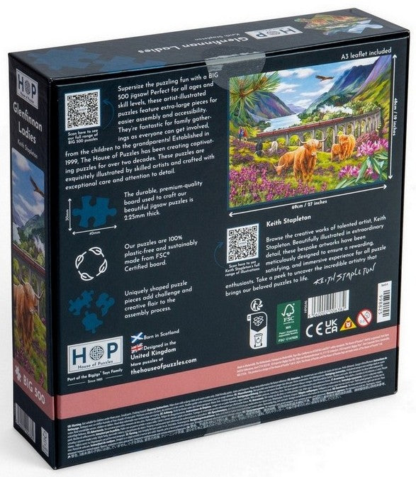 House of Puzzles - Glenfinnan Ladies - 500XL Piece Jigsaw Puzzle