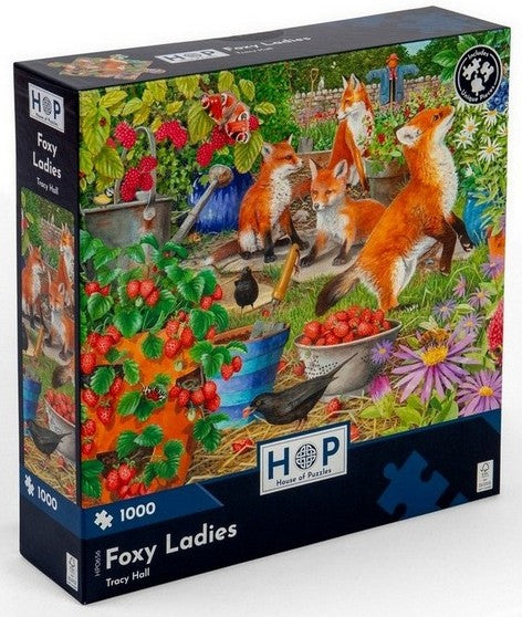 House of Puzzles - Foxy Ladies - 1000 Piece Jigsaw Puzzle
