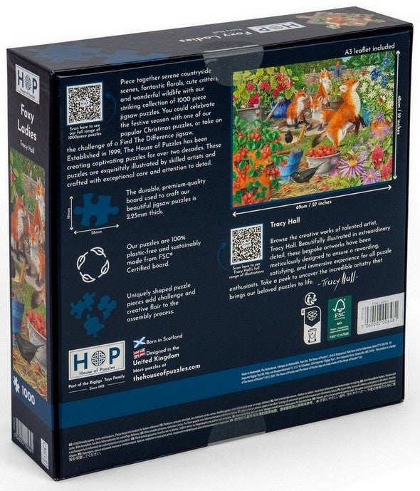 House of Puzzles - Foxy Ladies - 1000 Piece Jigsaw Puzzle