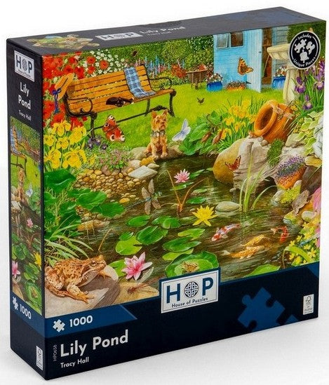 House of Puzzles - Lily Pond - 1000 Piece Jigsaw Puzzle